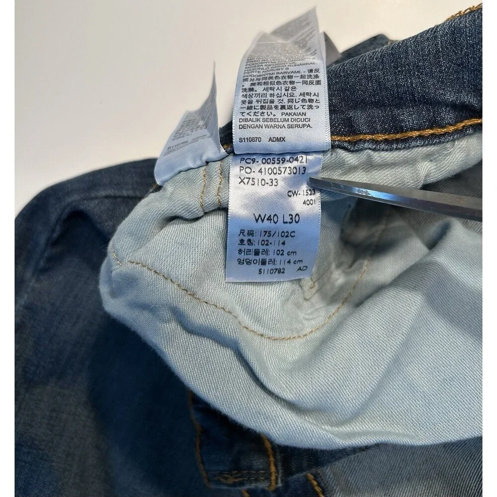 Levi’s 559 Men’s Relaxed Straight Denim Blue Jeans 40X30 Medium Wash